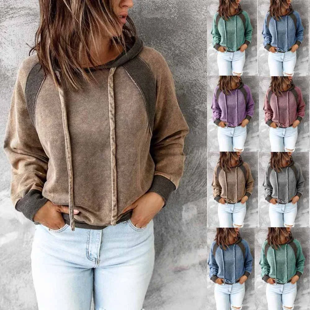 Long-sleeved casual hoodie top women's plus size fashionable sports shirts for ladies colorful loose blouse women's sweatshirts, 6 color as shown
Long-sleeved casual hoodie top women's plus size fashionable sports shirts for ladies colorful loose blouse women's sweatshirts, 6 color as shown