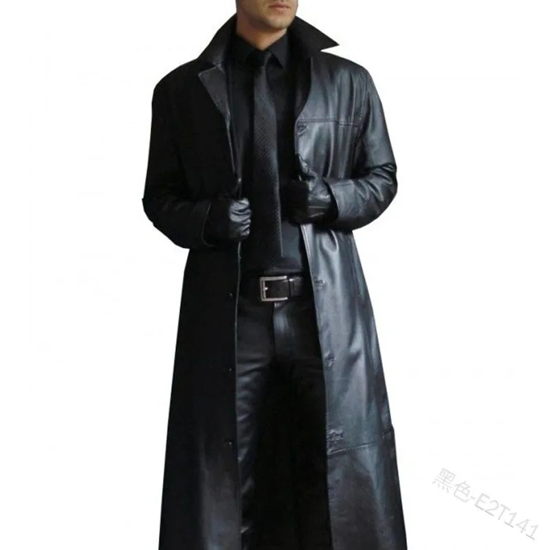 Spring Fashion Business Lapel Solid Color Windbreaker Slim Leather Windproof Warm Long Coat Men's Jacket
Spring Fashion Business Lapel Solid Color Windbreaker Slim Leather Windproof Warm Long Coat Men's Jacket