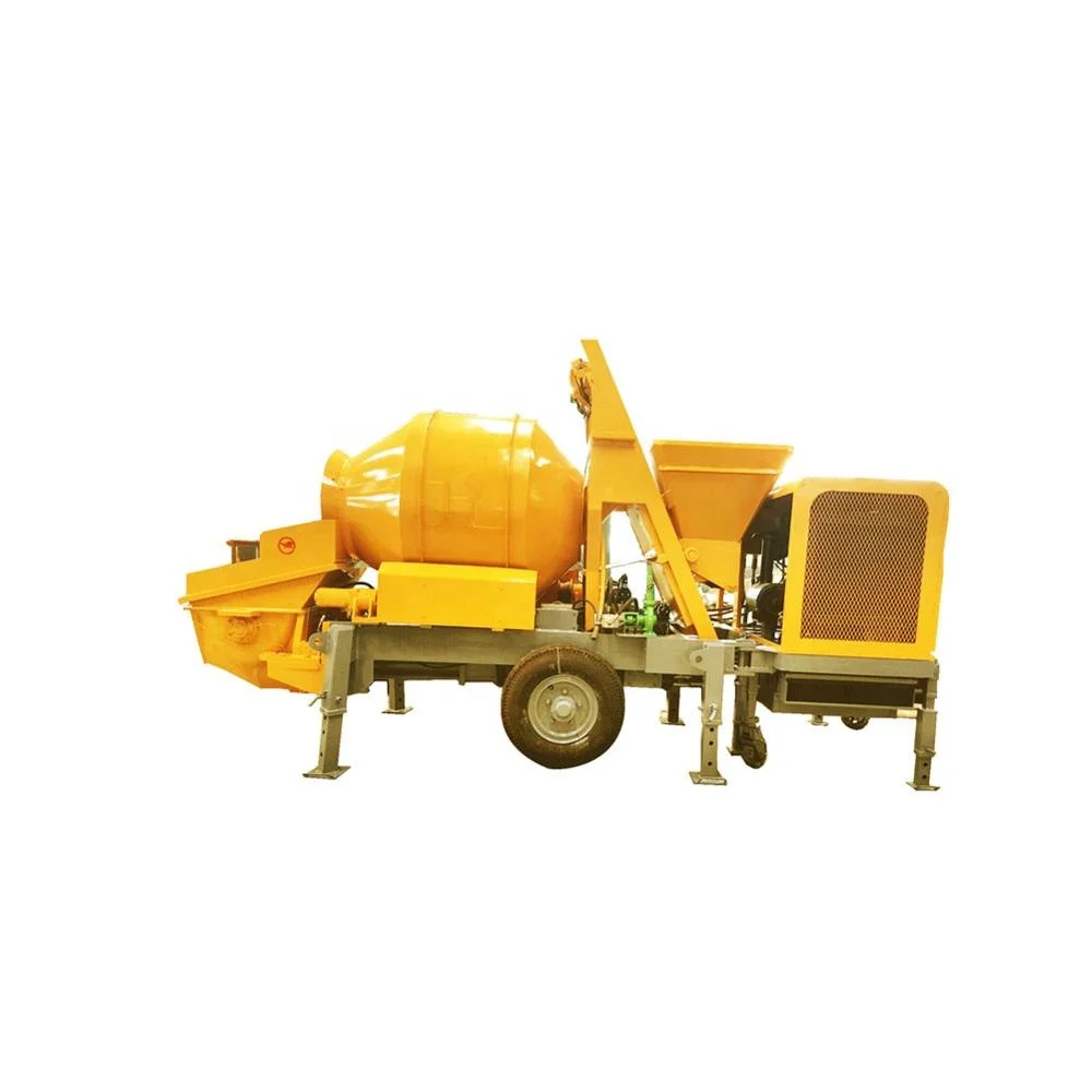 Hot Sale Diesel/ electric  Mobile Small Concrete mixer Pump and Concrete Mixer all-in-one Machine for sale