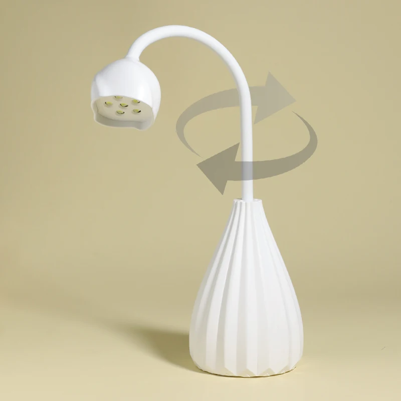 New Design lotus Cordless Led Nails Lamp 6 LEDs Dryer Flexible Mobile Portable Rechargeable Mini Battery 12W Nail Gel Light, White
New Design lotus Cordless Led Nails Lamp 6 LEDs Dryer Flexible Mobile Portable Rechargeable Mini Battery 12W Nail Gel Light, White