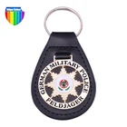 popular metal leather key chain / promotional / souvenir