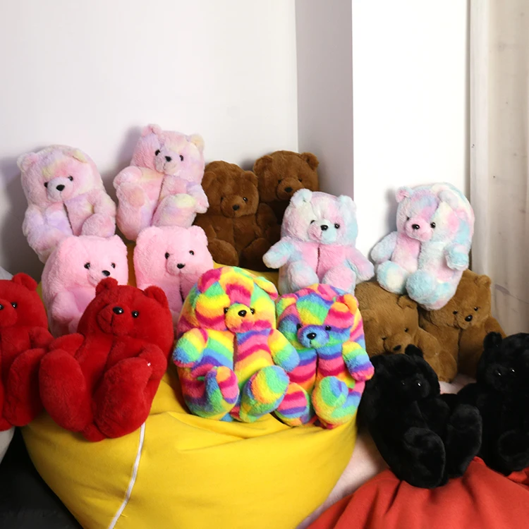Lovely Plush Free Shipping Adult/Kids Teddy Bear Slipper Comfortable House Slippers, Black yellow red blue
Lovely Plush Free Shipping Adult/Kids Teddy Bear Slipper Comfortable House Slippers, Black yellow red blue