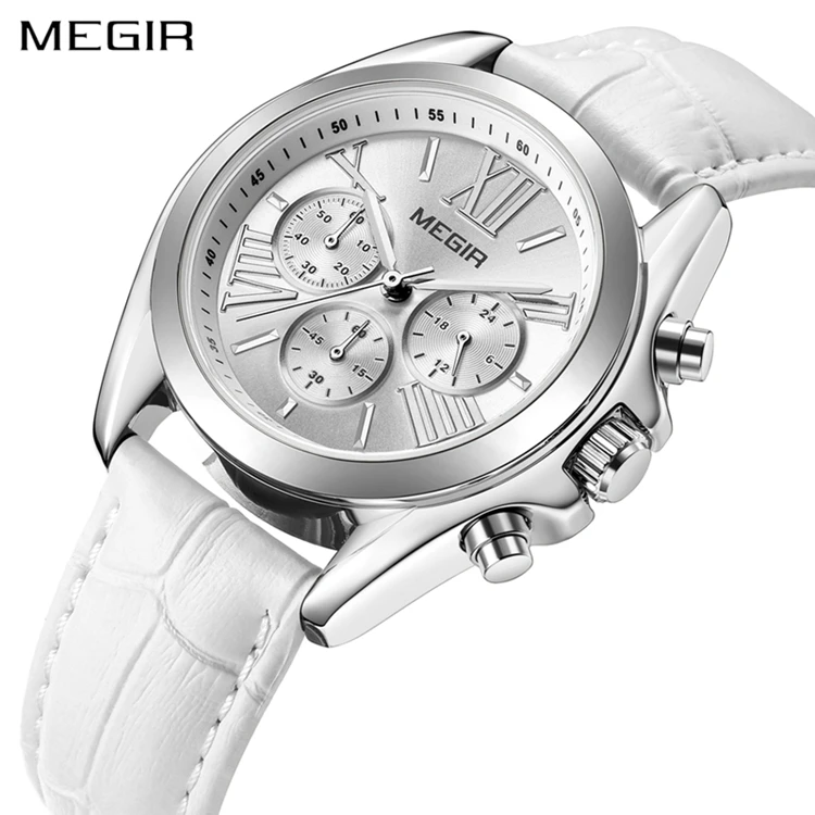 MEGIR 2114 High End Women Wrist Watches Genuine Leather Strap Woman Novel Elegant Romantic Quartz Watch 2020 Stainless Steel 30M
MEGIR 2114 High End Women Wrist Watches Genuine Leather Strap Woman Novel Elegant Romantic Quartz Watch 2020 Stainless Steel 30M