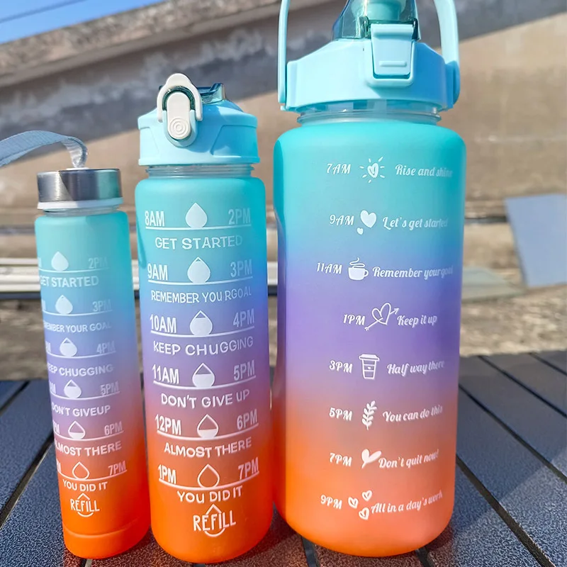 Low price Fitness Sports Straw Mug with Scale three-piece Cup Rainbow Men's and women's sports water bottle
Low price Fitness Sports Straw Mug with Scale three-piece Cup Rainbow Men's and women's sports water bottle