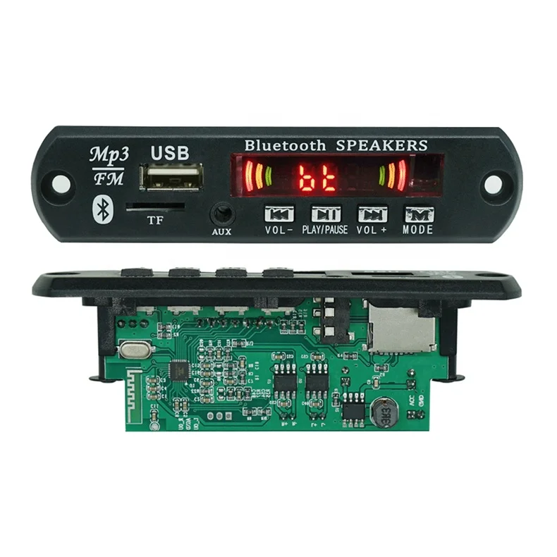 Wireless BT Bluetooth MP3 Player Power Amplifier Display Board