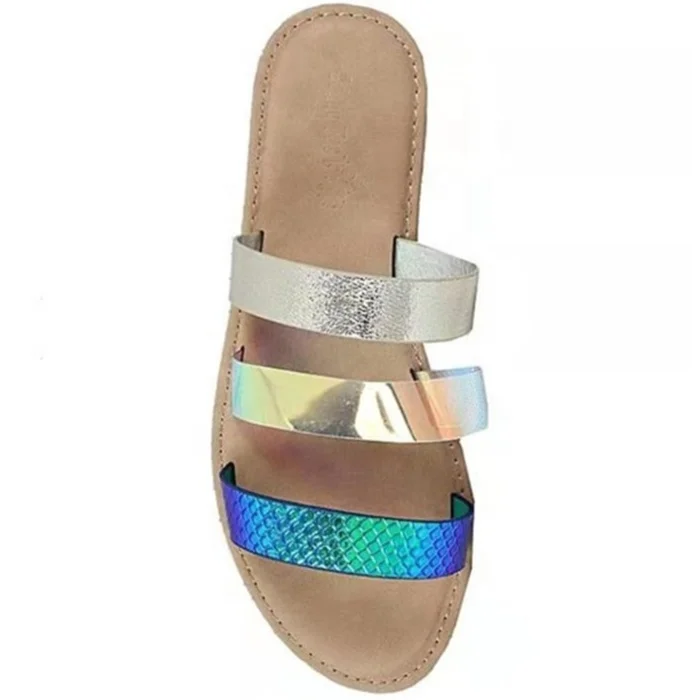 Wholesale New Arrival Fashion High Quality Women Colorful Flat Slipper, Gold/silver
Wholesale New Arrival Fashion High Quality Women Colorful Flat Slipper, Gold/silver