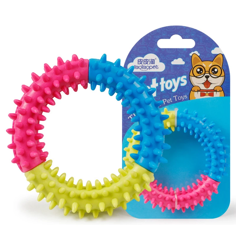 Durable TPR Dog Toys Suppliers Tricolor Round Shape Bite Resistant Chew Pet Toy For Dogs And Cats
Durable TPR Dog Toys Suppliers Tricolor Round Shape Bite Resistant Chew Pet Toy For Dogs And Cats