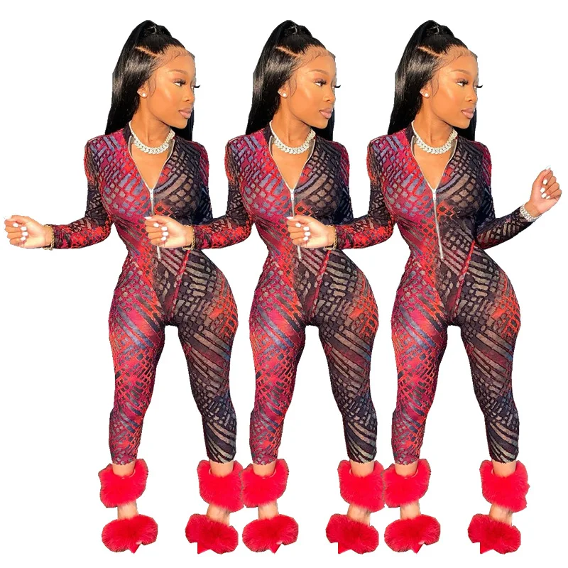 Factory direct sales fashion stand-up collar zipper jumpsuit Hugh printed fish scale jumpsuit sexy tight female clothing
Factory direct sales fashion stand-up collar zipper jumpsuit Hugh printed fish scale jumpsuit sexy tight female clothing
