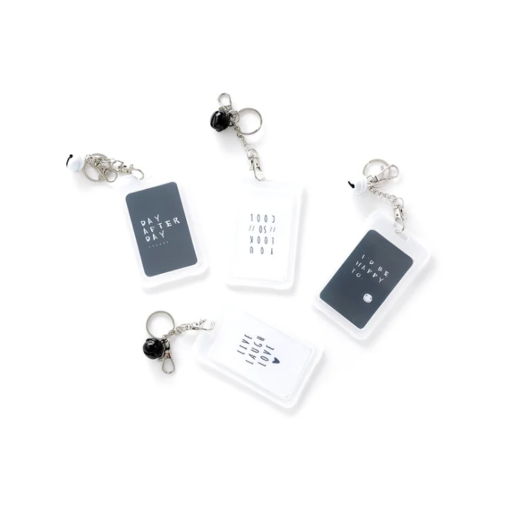creative cute clear girls bell metal keychain slim plastic id buss credit card holder
creative cute clear girls bell metal keychain slim plastic id buss credit card holder