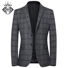2019 men's casual suit spring and autumn new plaid youth small suit male slim suit