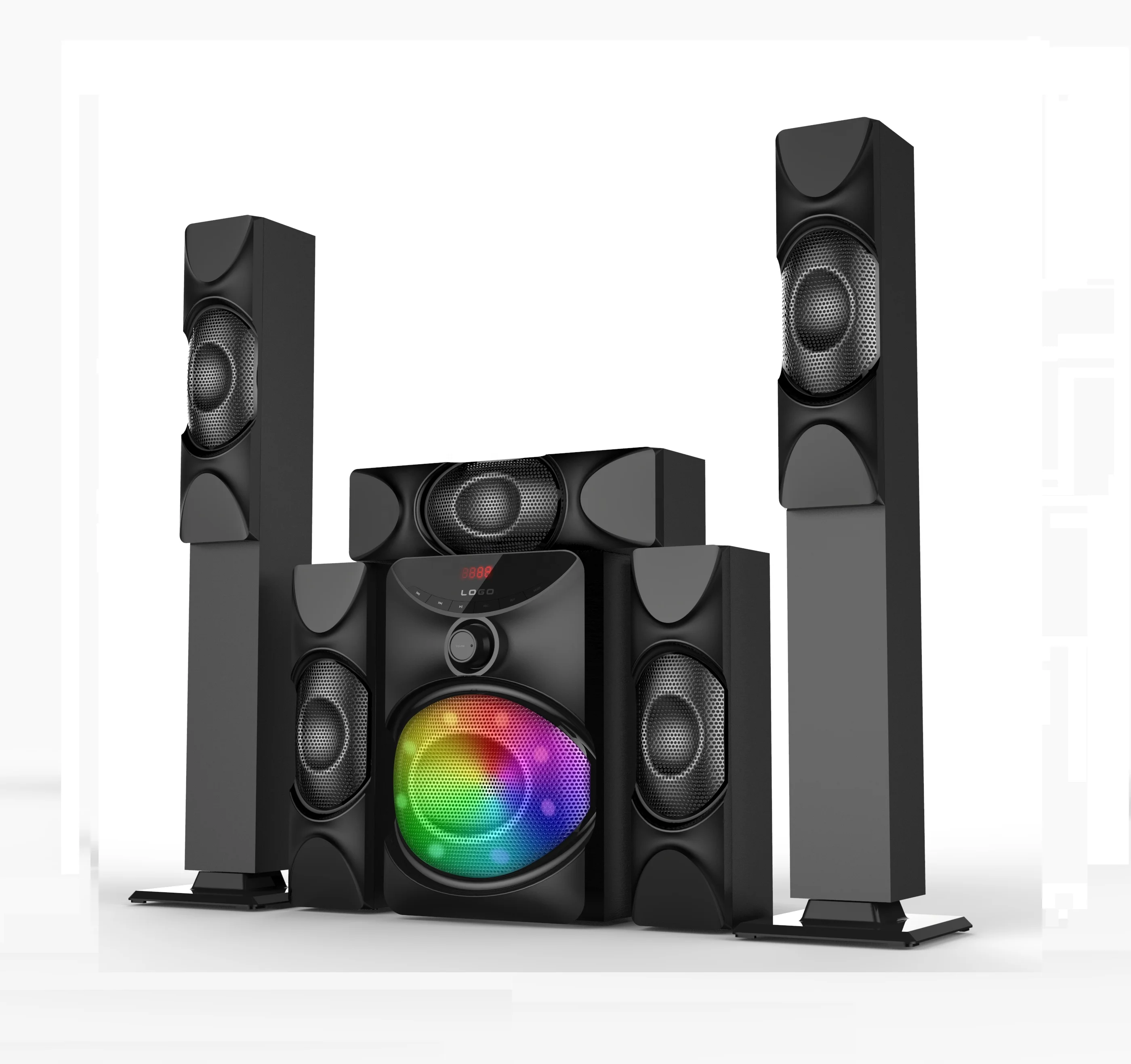 5.1 channel multimedia speaker system