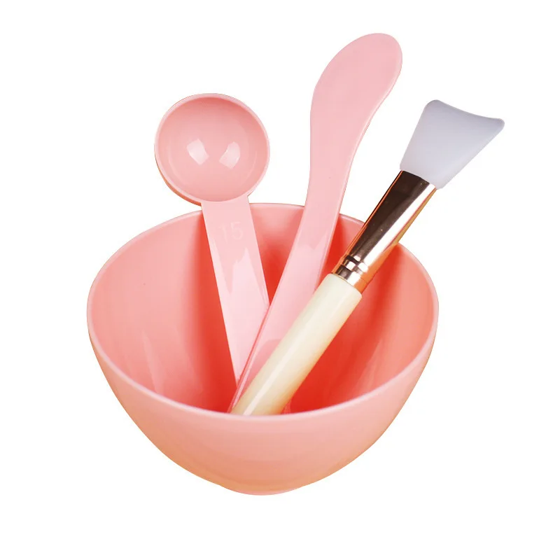 Silicone gel mask brush adjusting stick measuring spoon DIY beauty mask bowl set four-piece set, As show
Silicone gel mask brush adjusting stick measuring spoon DIY beauty mask bowl set four-piece set, As show