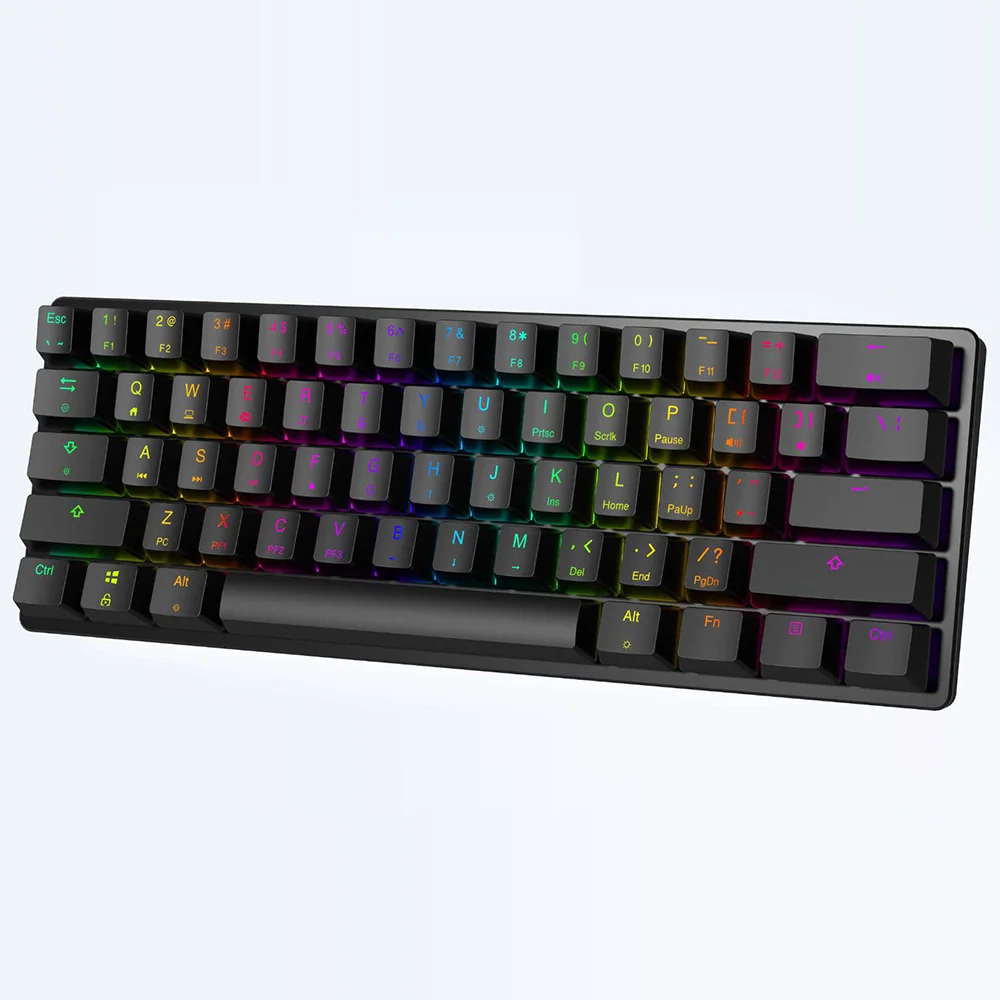 factory price slim MK21 60% type C wired red switch 61keys pbt keycaps gaming mechanical keyboard, Black white
factory price slim MK21 60% type C wired red switch 61keys pbt keycaps gaming mechanical keyboard, Black white