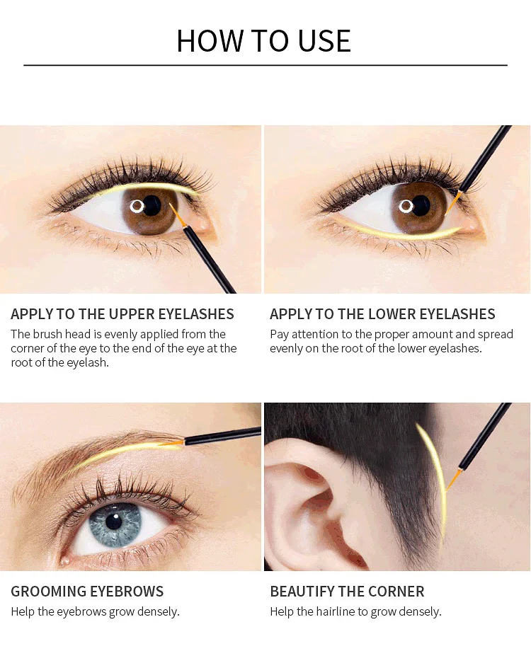 wholesale private label liquid nourish essence eyelash growth