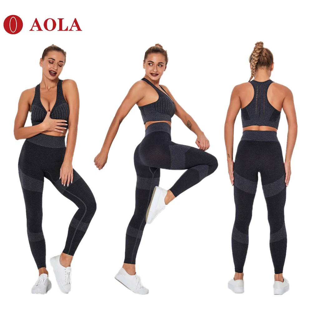 AOLA Hot sale Fashion Sport Seamless Clothing Yoga Women Gym Female Wear 2020 Fitness Leggings High Waist Set
AOLA Hot sale Fashion Sport Seamless Clothing Yoga Women Gym Female Wear 2020 Fitness Leggings High Waist Set