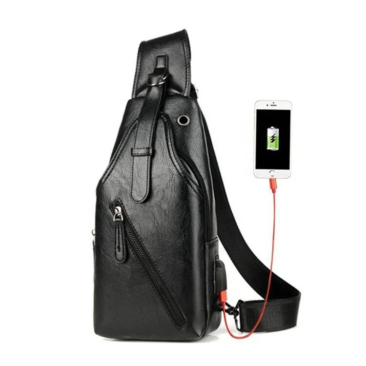 Men's Leather Sling Bag Chest Shoulder Backpack Crossbody Bag with USB Charging Port,Wallet,Hiking Daypack fashion waist bags
Men's Leather Sling Bag Chest Shoulder Backpack Crossbody Bag with USB Charging Port,Wallet,Hiking Daypack fashion waist bags