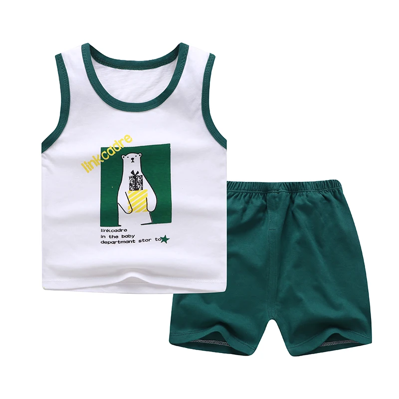 Factory Wholesale Summer Children's Vest Suit Children's Sleeveless Sports Two-piece Suit, As picture
Factory Wholesale Summer Children's Vest Suit Children's Sleeveless Sports Two-piece Suit, As picture