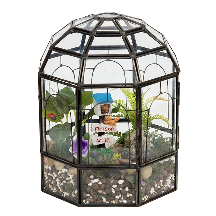 Co-Arts Wholesale High 1uality Birdcage Shape Large Geometric Glass Close Terrarium, As picture
Co-Arts Wholesale High 1uality Birdcage Shape Large Geometric Glass Close Terrarium, As picture