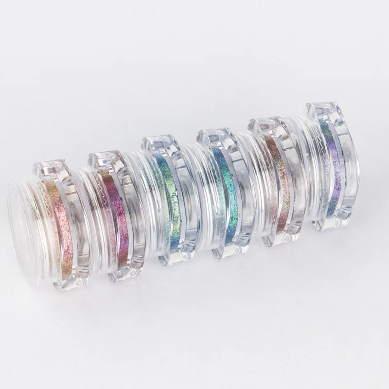 Cruelty Free Vegan Cosmetic Pearl Metal Shimmer Shift Color Aqua Activated Duochromes Iridescent Liners, 12 colors
Cruelty Free Vegan Cosmetic Pearl Metal Shimmer Shift Color Aqua Activated Duochromes Iridescent Liners, 12 colors
