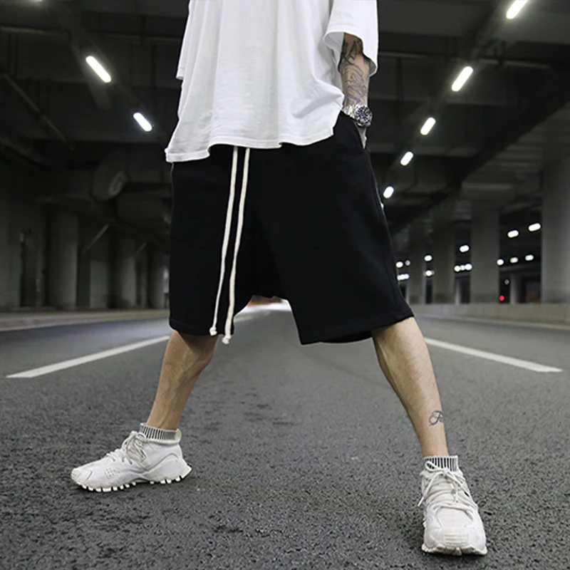 Stock dropshipping euro high street Harem pants men cotton shorts ins trend low crotch drawstring loose shorts 
Stock dropshipping euro high street Harem pants men cotton shorts ins trend low crotch drawstring loose shorts