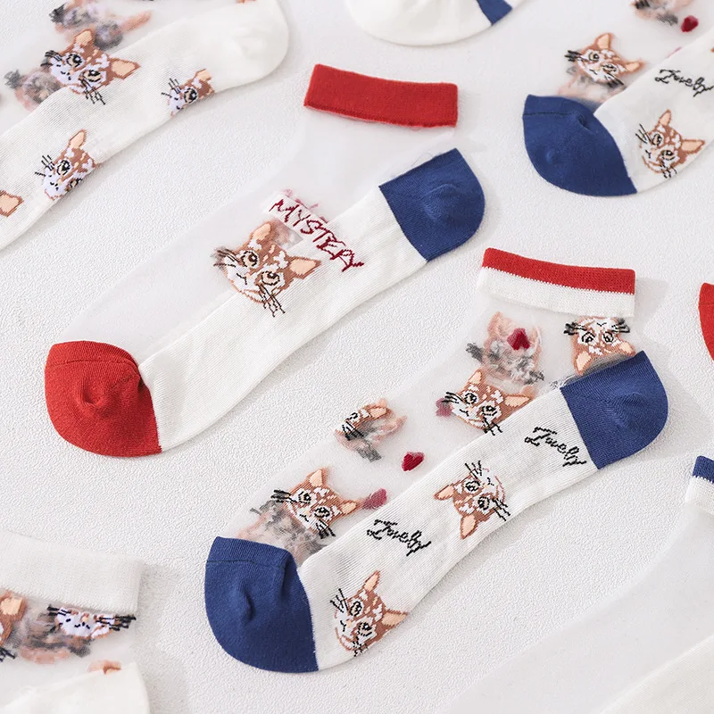 FINETOO Women Socks 5 pairs New Girl Fashion Thin Funny Socks Breathable Cute Fruit Women Color Socks Korean Style
FINETOO Women Socks 5 pairs New Girl Fashion Thin Funny Socks Breathable Cute Fruit Women Color Socks Korean Style