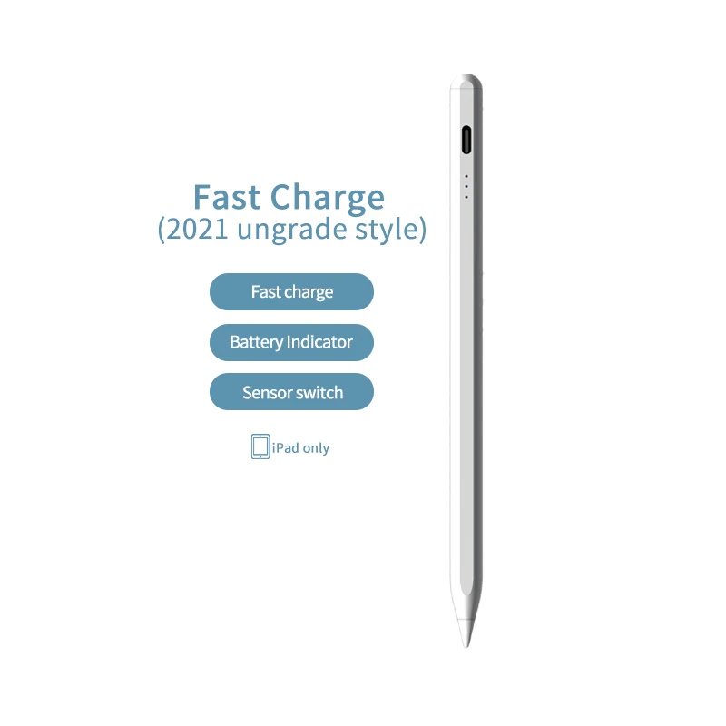 Fast charging digital stylus, charging display to prevent palm touch and magnetic attraction function, suitable for iPad stylus, Black /white
Fast charging digital stylus, charging display to prevent palm touch and magnetic attraction function, suitable for iPad stylus, Black /white