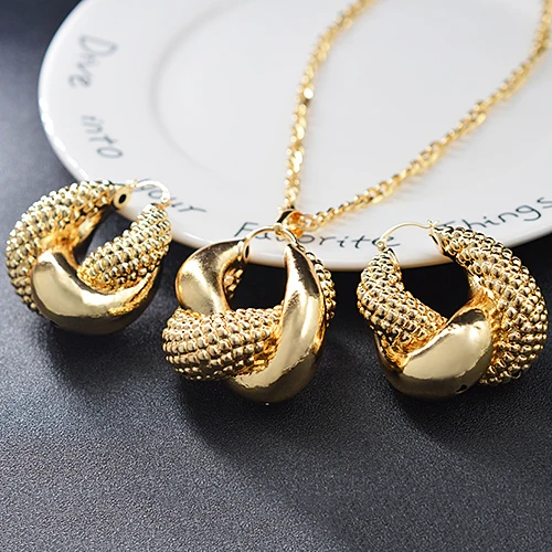 14K Gold Plated Jewelry Sets For Women 2021 New Design Necklace Earrings Pendant High Quality Trendy Gift wedding jewelry sets, 14k gold plated color
14K Gold Plated Jewelry Sets For Women 2021 New Design Necklace Earrings Pendant High Quality Trendy Gift wedding jewelry sets, 14k gold plated color