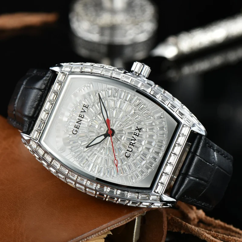 FM Men Watches Minimalist Silver Diamond Watch Dail Luxry For Automatic Wrist Waterproof Crystal Transparent Olves Chronograph Logo
FM Men Watches Minimalist Silver Diamond Watch Dail Luxry For Automatic Wrist Waterproof Crystal Transparent Olves Chronograph Logo