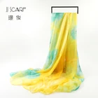 Hot sale newest style classic bubble chiffon flower print scarf
