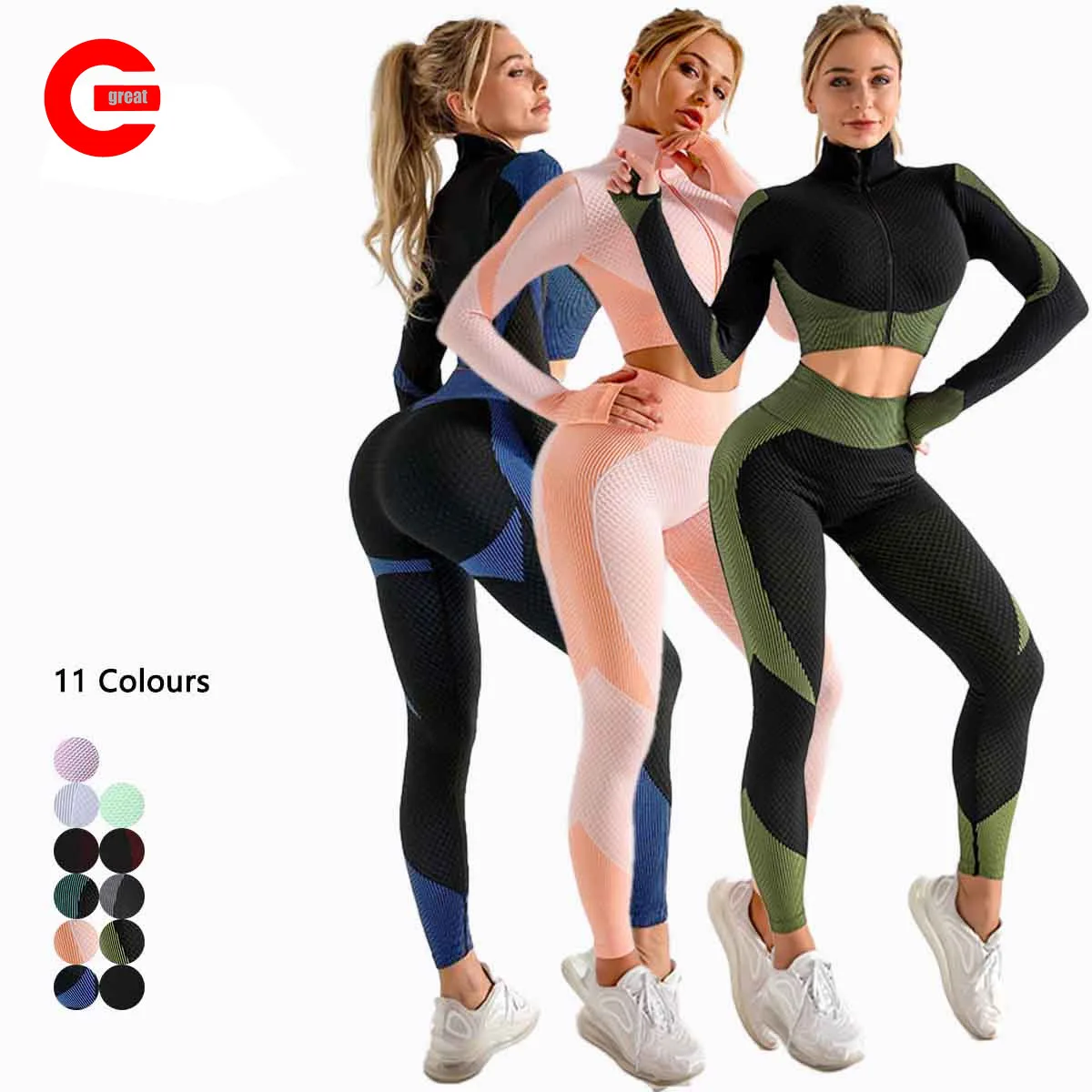 2021 Workout Clothing Gym Wear Long Sleeve Performance FitSet Seamless Active Woman Leggings Clothes Yoga Set
2021 Workout Clothing Gym Wear Long Sleeve Performance FitSet Seamless Active Woman Leggings Clothes Yoga Set