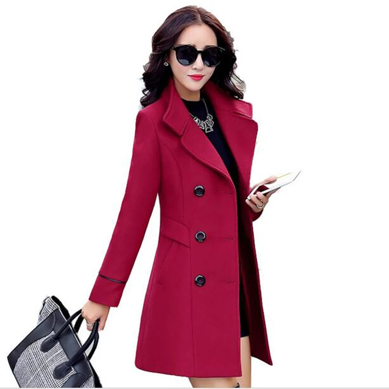 Autumn winter new fashion women's wool coat double breasted coat elegant cocoon wool long coat tops
Autumn winter new fashion women's wool coat double breasted coat elegant cocoon wool long coat tops