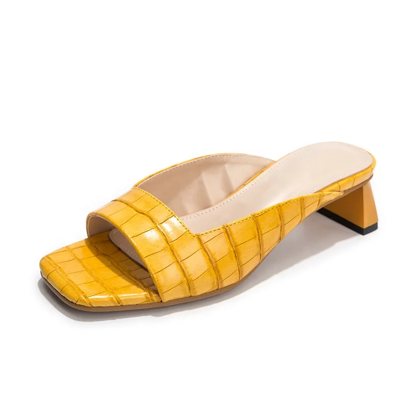 2020 summer wholesale custom slippers new design fashion femmes high heels for ladies shoes women's sandals, Black/apricot/ yellow
2020 summer wholesale custom slippers new design fashion femmes high heels for ladies shoes women's sandals, Black/apricot/ yellow