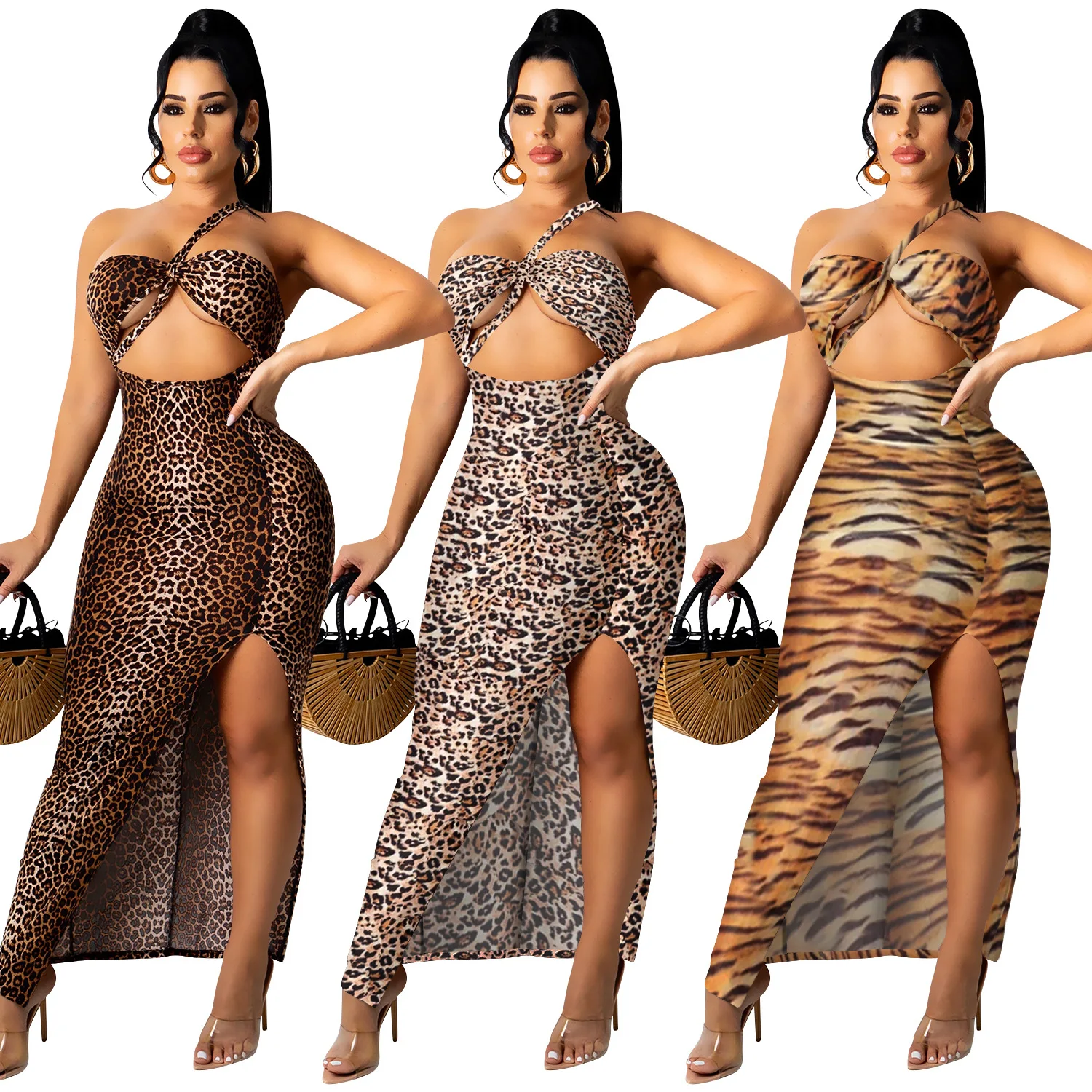 Hot sale leopard digital print one shoulder hollow out split tube dresses fall summer club evening maxi modern dress, 3 colors , customized color
Hot sale leopard digital print one shoulder hollow out split tube dresses fall summer club evening maxi modern dress, 3 colors , customized color