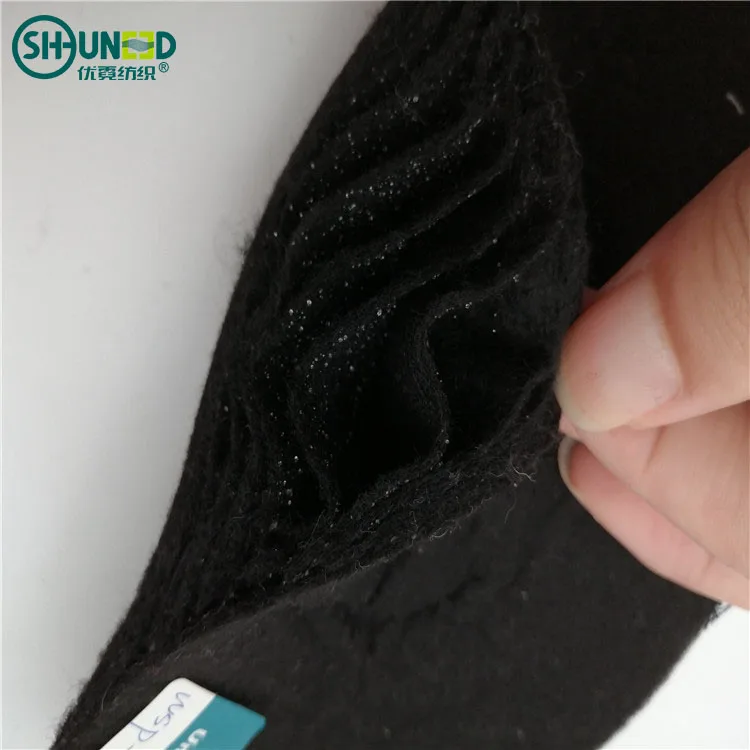 Eco-friendly Fashion Needle Punch Non Woven Filler Shoulder Pads for Men and Women Garment Suit