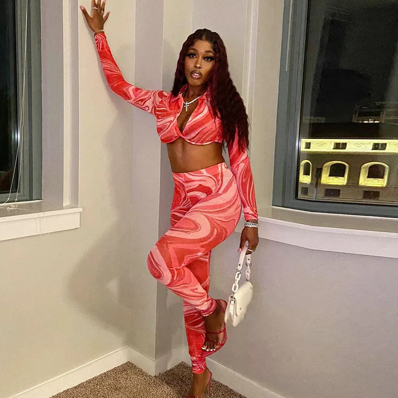 2021 Fall Clothing new printed Two Pieces Women Sets Deep V Sexy Long Sleeved Women's Dresses, Picture
2021 Fall Clothing new printed Two Pieces Women Sets Deep V Sexy Long Sleeved Women's Dresses, Picture