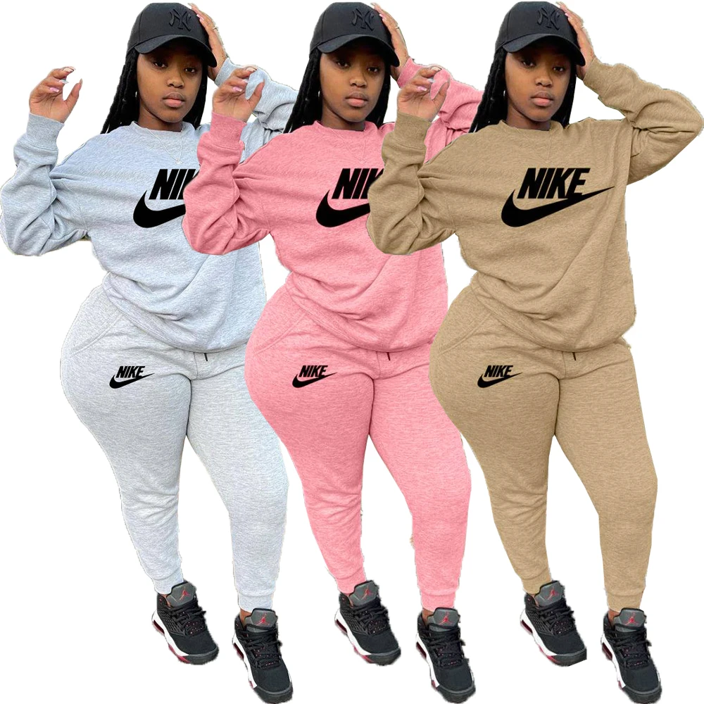 Nike women round neck jogging suit sports leisure sweater trousers winter 2-piece set
Nike women round neck jogging suit sports leisure sweater trousers winter 2-piece set