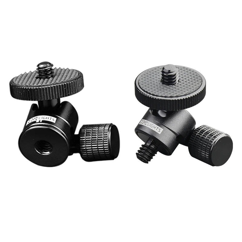 Aluminum 1/4 Mini Swivel Ball Mount Head 360 Degree Tripod Mount Adapter for Camera Ring light
Aluminum 1/4 Mini Swivel Ball Mount Head 360 Degree Tripod Mount Adapter for Camera Ring light