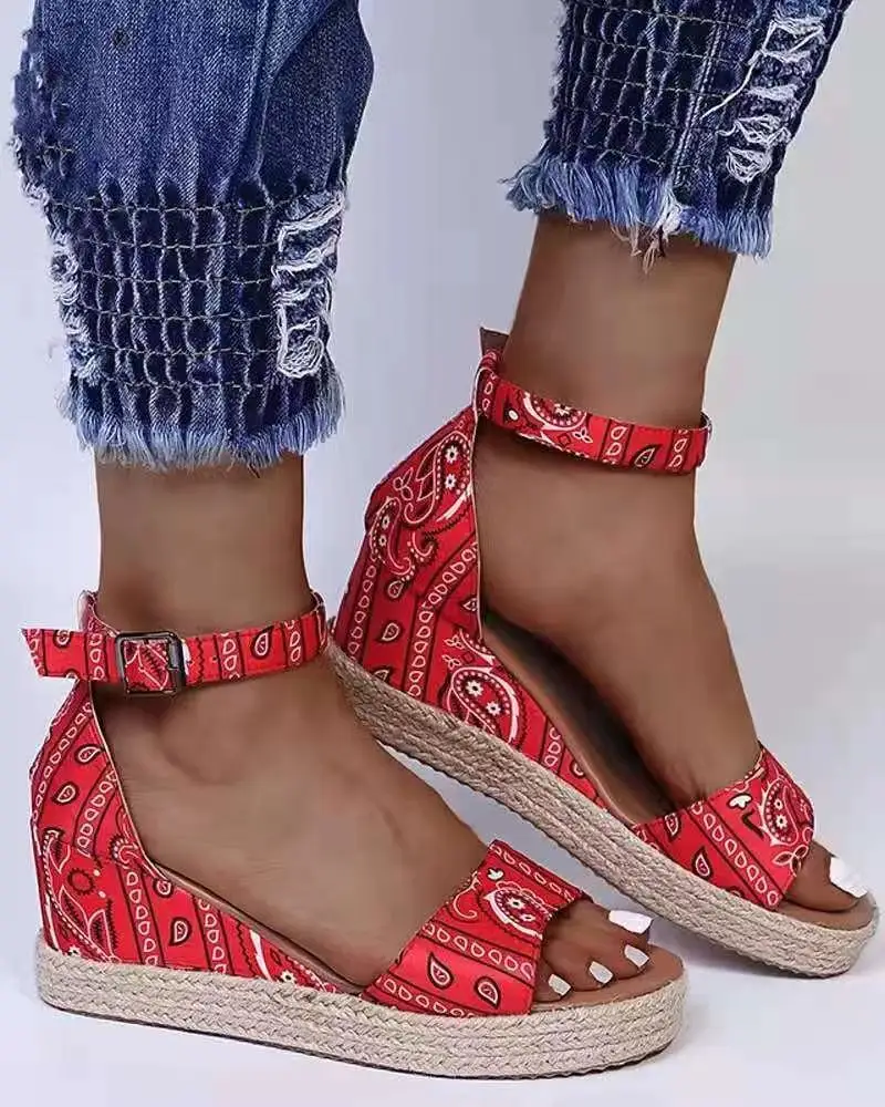 Trend of the new product hemp rope to compile ankle metal buckle women platform sandals, White,black,red
Trend of the new product hemp rope to compile ankle metal buckle women platform sandals, White,black,red