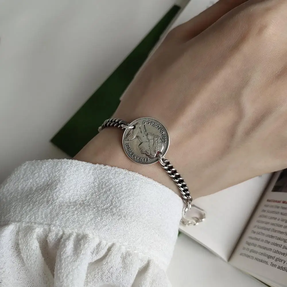 s925 sterling silver coin bracelet cuban chain bracelet
s925 sterling silver coin bracelet cuban chain bracelet