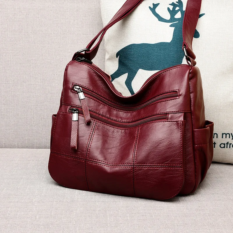 Soft leather handbags 2021 new large capacity single shoulder messenger bag ladies leather handbags for women, Customizable 
Soft leather handbags 2021 new large capacity single shoulder messenger bag ladies leather handbags for women, Customizable