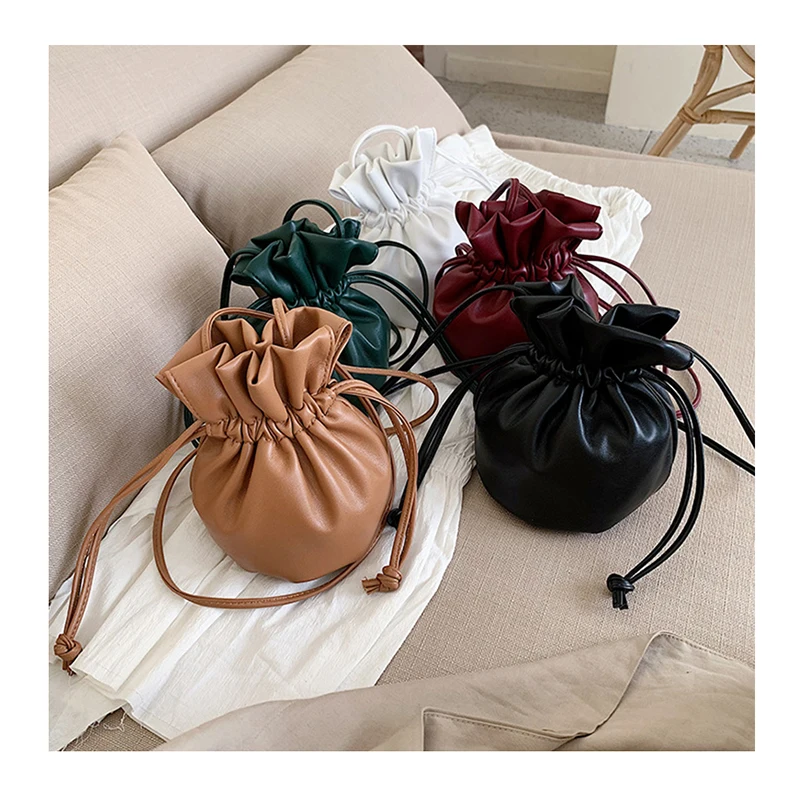 Mini Drawstring Bucket Bag Small Soft Wrinkled Shoulder Bag Handbags For Women Designer Ladies Crossbody Clutch Purses, Customized color
Mini Drawstring Bucket Bag Small Soft Wrinkled Shoulder Bag Handbags For Women Designer Ladies Crossbody Clutch Purses, Customized color