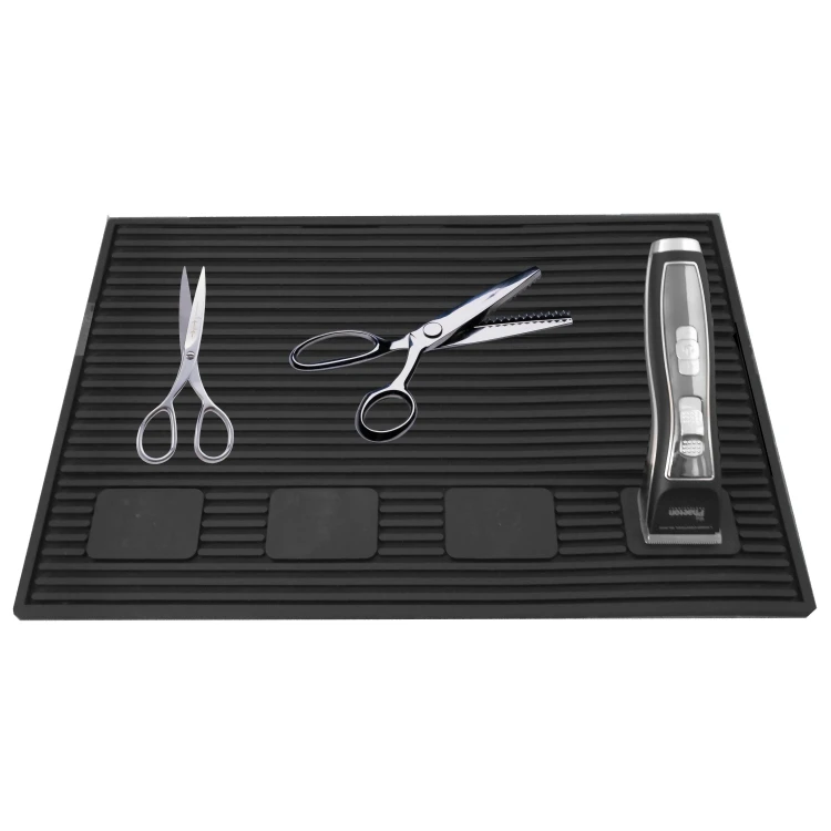 

magnet barber mat wholesale custom barbershop Hair salon Mirror table Mats Hairdressing tool storage bag Hair clipper holder, Black