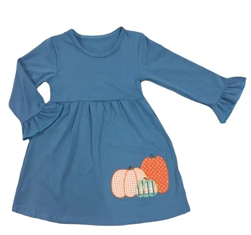 2021 Wholesale children's boutique clothes pumpkin embroidery Halloween girl dress kids boy shirt 1 order, Blue
2021 Wholesale children's boutique clothes pumpkin embroidery Halloween girl dress kids boy shirt 1 order, Blue