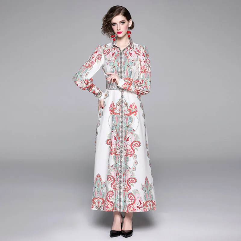 Spot real shot Europe and the United States new lapel single-breasted long dress with belt XC5473075
Spot real shot Europe and the United States new lapel single-breasted long dress with belt XC5473075