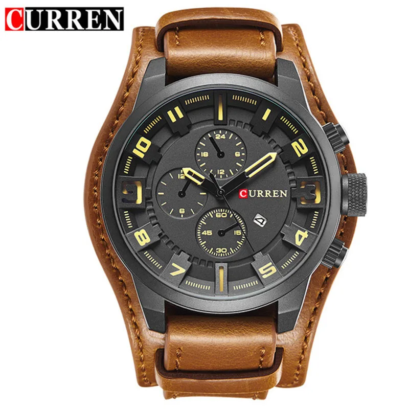 CURREN 8225 Fashion Men's Sport Brand Quartz Watch Men Wrist Watch Top Brand Luxury Watch Leather Strap Military Male Clock
CURREN 8225 Fashion Men's Sport Brand Quartz Watch Men Wrist Watch Top Brand Luxury Watch Leather Strap Military Male Clock