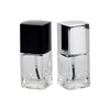 new products customized 10ml clear empty uv gel nail polish glass bottle with brush