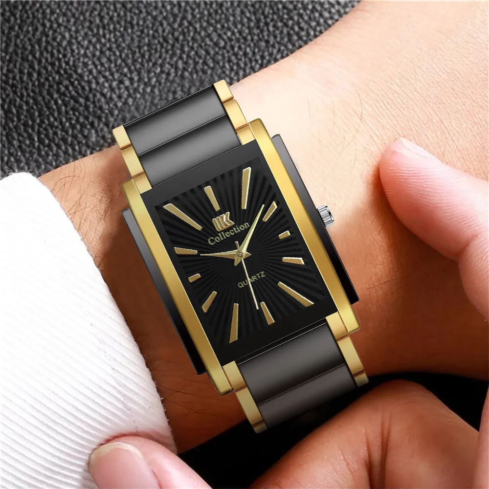 Square Steel Band Watch Fashionable Simple Quartz Men Watch, Many colors
Square Steel Band Watch Fashionable Simple Quartz Men Watch, Many colors