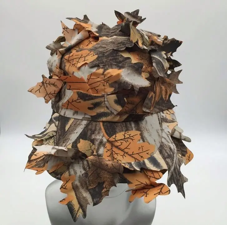 Hot Selling Camouflage Adjustable Jungle Leaf hat DR42 3D Leaf camouflage hat for camping hunting
Hot Selling Camouflage Adjustable Jungle Leaf hat DR42 3D Leaf camouflage hat for camping hunting