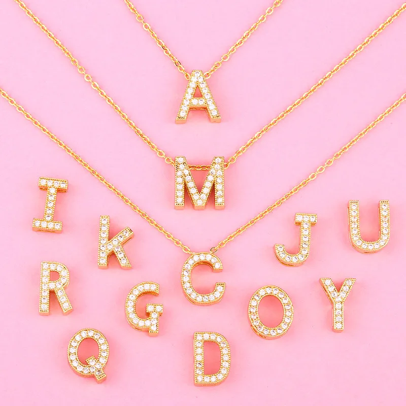 2021 Iced Out Custom Diamond Initial Necklace Letter A-Z Pendant Initial Necklace For Men Women
2021 Iced Out Custom Diamond Initial Necklace Letter A-Z Pendant Initial Necklace For Men Women