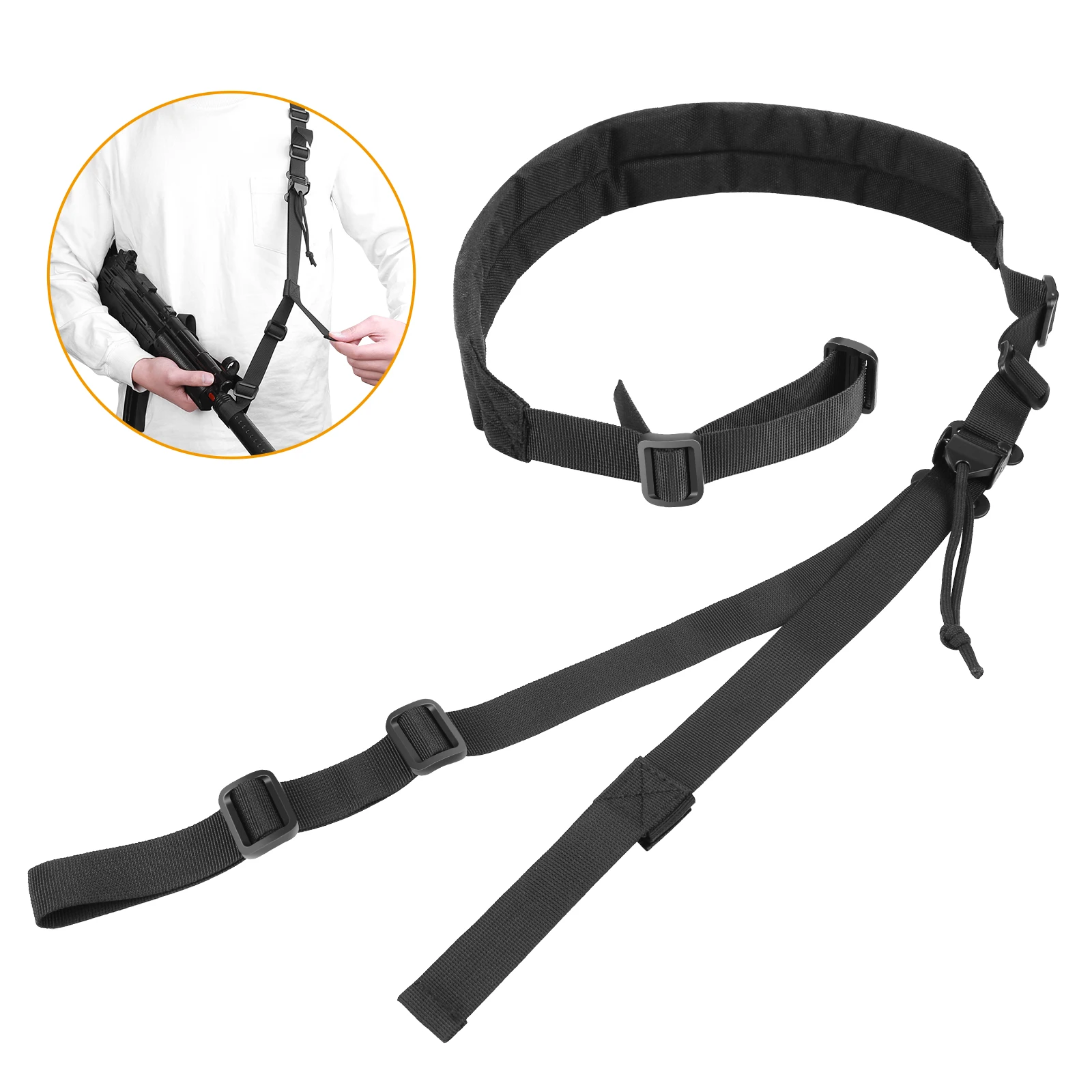 Multifunctional Tactical Adjustable Nylon High Quality Camera Leash Shooting Rifle Tactical Gun Sling, 3colors
Multifunctional Tactical Adjustable Nylon High Quality Camera Leash Shooting Rifle Tactical Gun Sling, 3colors